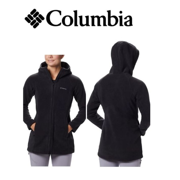 columbia women's benton springs ii long hooded jacket